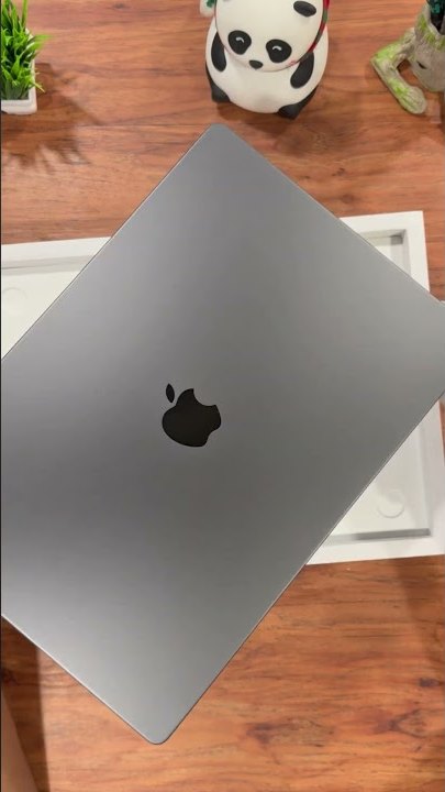 A space black MacBook Pro at MacFreaks
