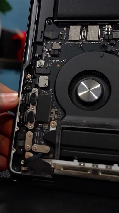 Inside a MacBook on the MacFreaks repair bench